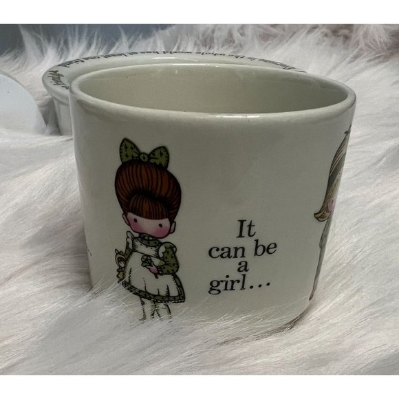 Vintage 1976 Joan Walsh Anglund A FRIEND Childs Bowl and Cup Set. Johnson Bros - Picture 8 of 9